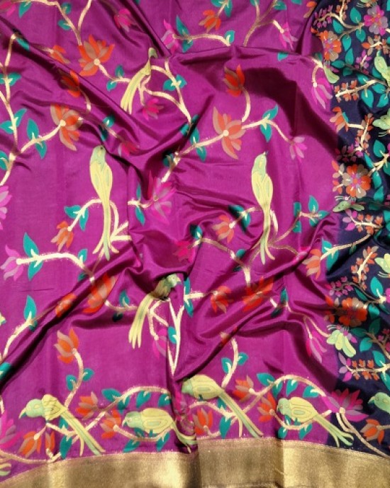 KATAN SILK FANCY SAREE